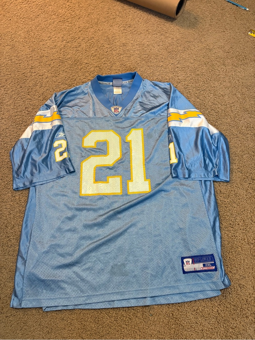 NFL Los Angeles Chargers Light Blue #21 Jersey